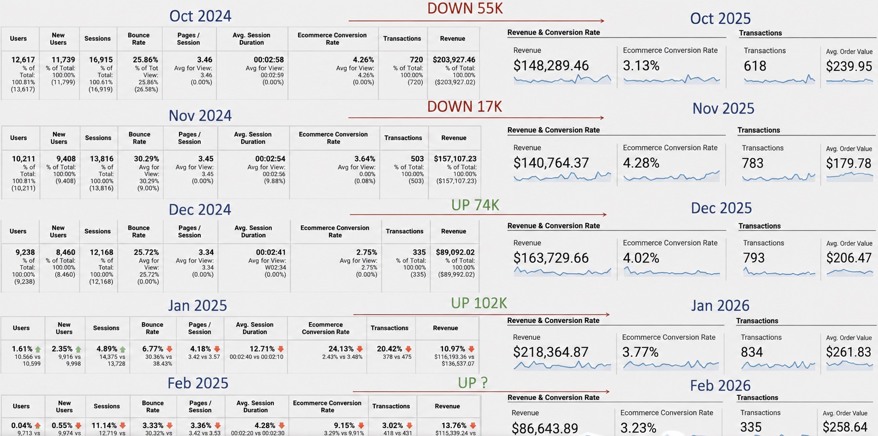 Client C — From Freefall to Revenue Comeback